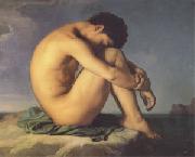 Young Man Beside the Sea A study (mk05) Hippolyte Flandrin
